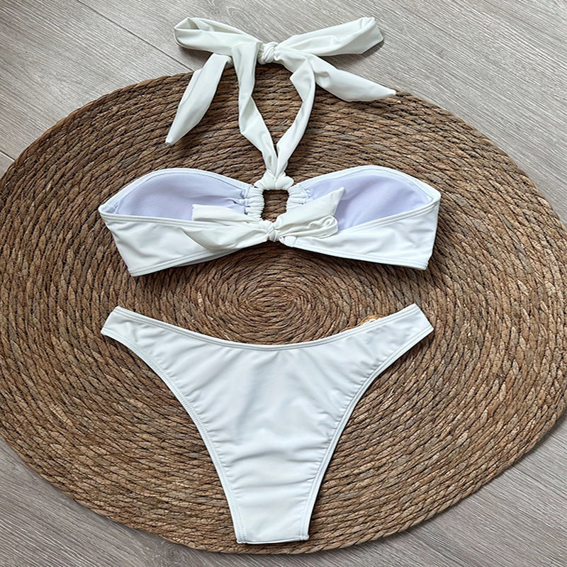 Women's bandeau bikini with sophisticated ring detail Mune Fashion