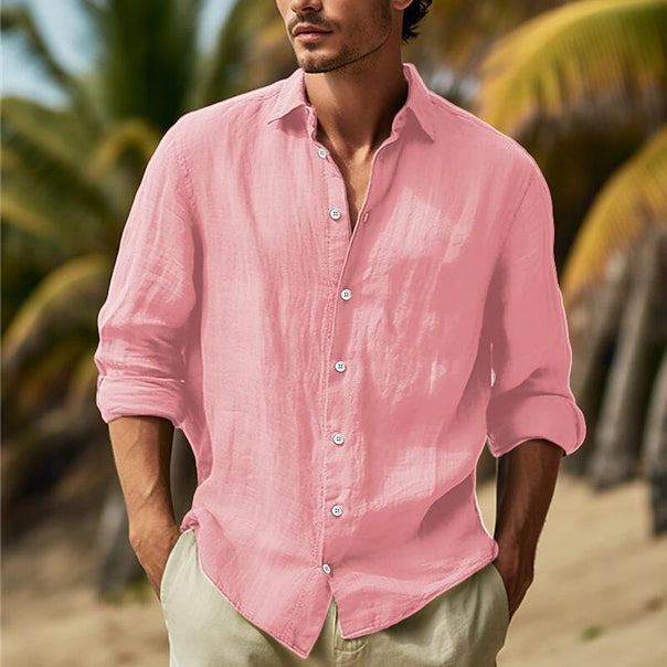 Men's shirt with airy fit and elegant button placket Mune Fashion