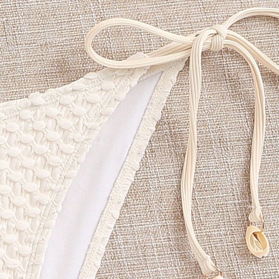 Women's Bandeau Bikini with Elastic Ties Mune Fashion