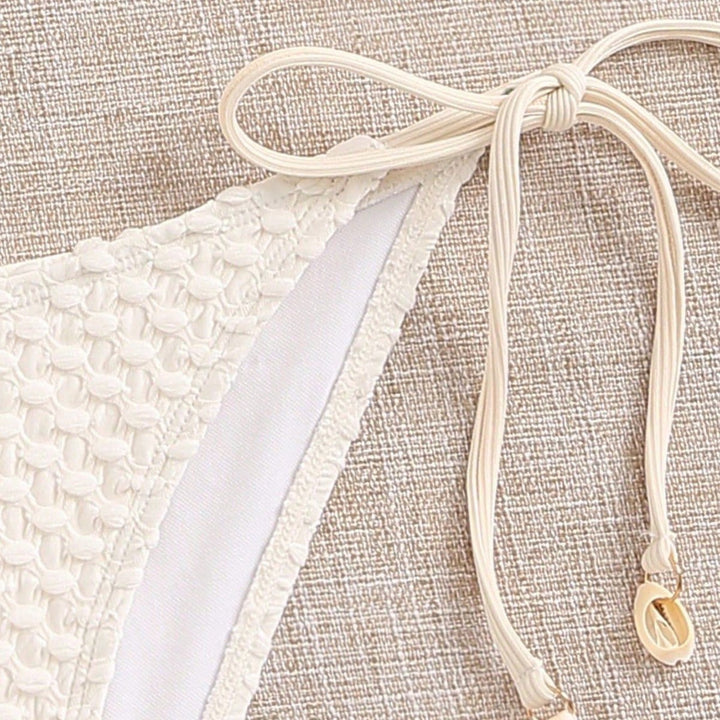 Women's Bandeau Bikini with Elastic Ties Mune Fashion