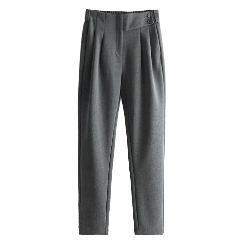 Women's high-waisted suit trousers with elegant pleats Mune Fashion