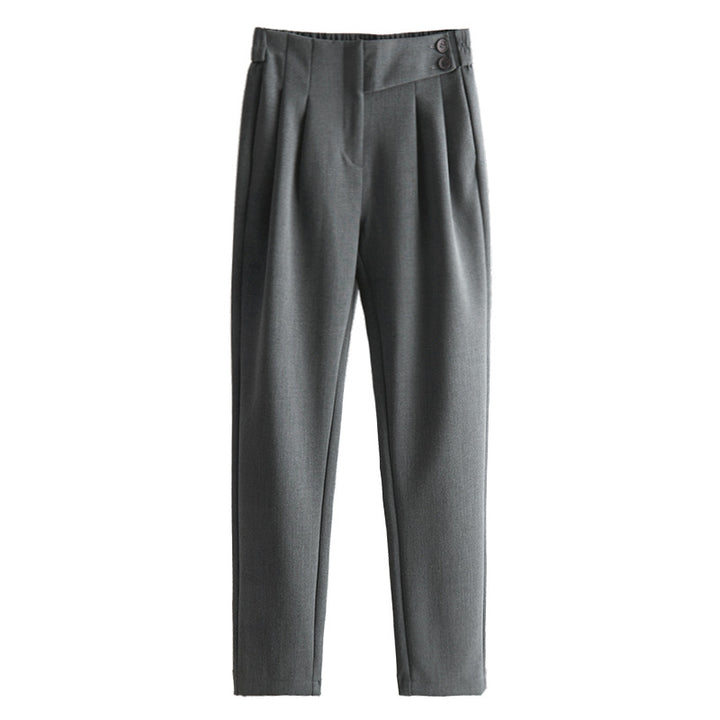 Women's high-waisted suit trousers with elegant pleats Mune Fashion