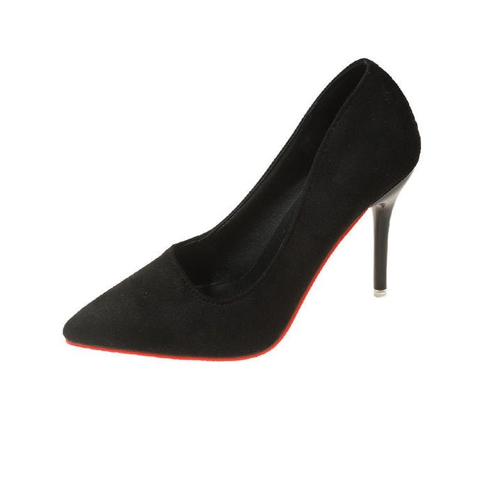 Women's Elegant Lace Pumps with Transparent Heel and Soft Upper Mune