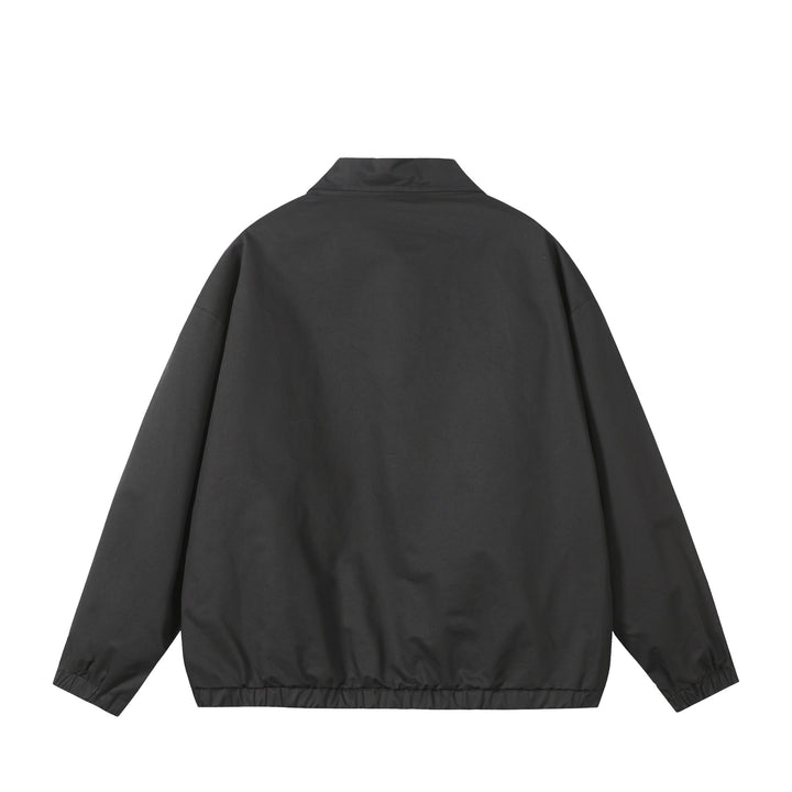 Unisex Lightweight Windbreaker with Shirt Collar, Zipper and Patch Pockets Mune Fashion
