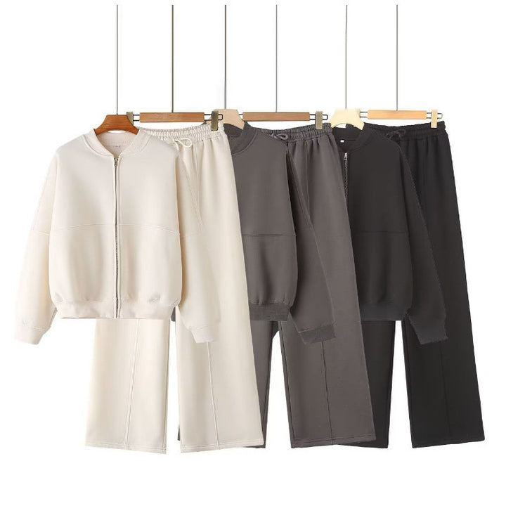 Women's 300+ minimalist Oversize Bomber jacket with full zipper and ribbed cuffs Mune Fashion