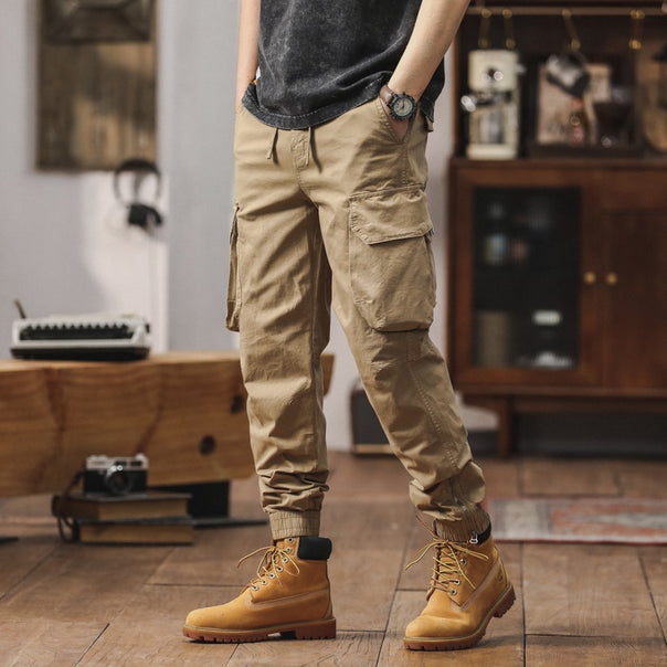 Men's multifunctional cargo pants with elastic waistband Mune Fashion