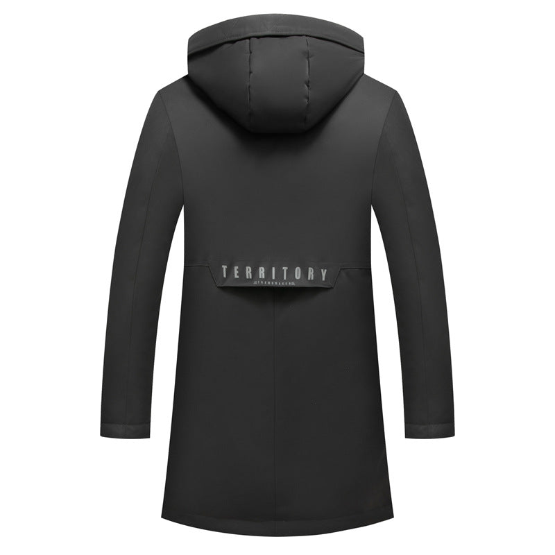 Men's Water-Repellent Thermal Parka with Hood and Multiple Pockets Mune Fashion