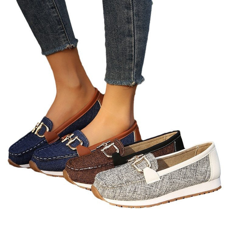 Damen Slipper-Loafer mit gepolstertem Komfortfußbett und rutschfester Profilsohle Mune Fashion
