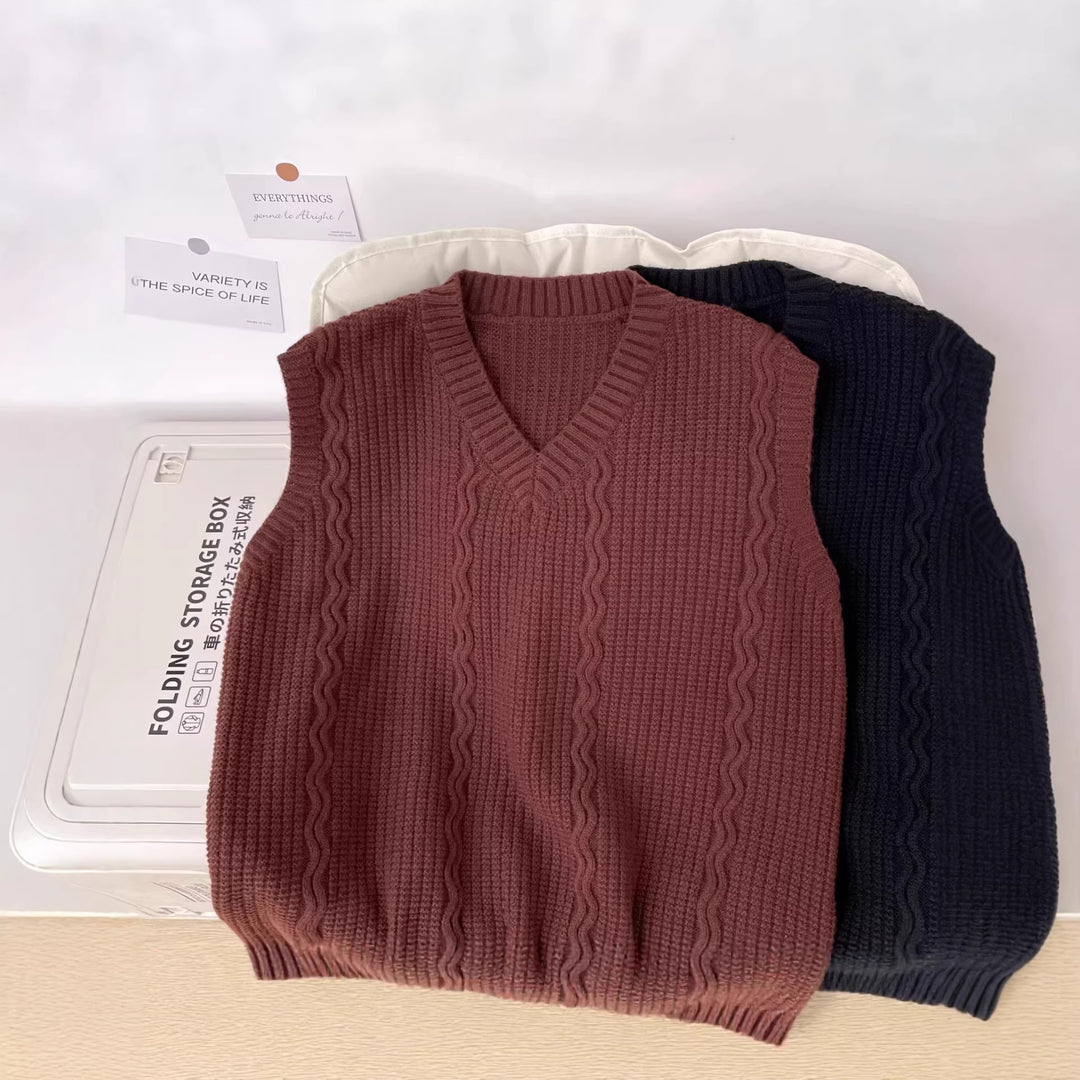 Women's Sleeveless Knitted Sweater Mune Fashion