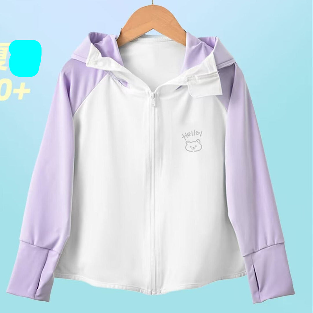 Girls functional UV protection jacket with hood Mune Fashion