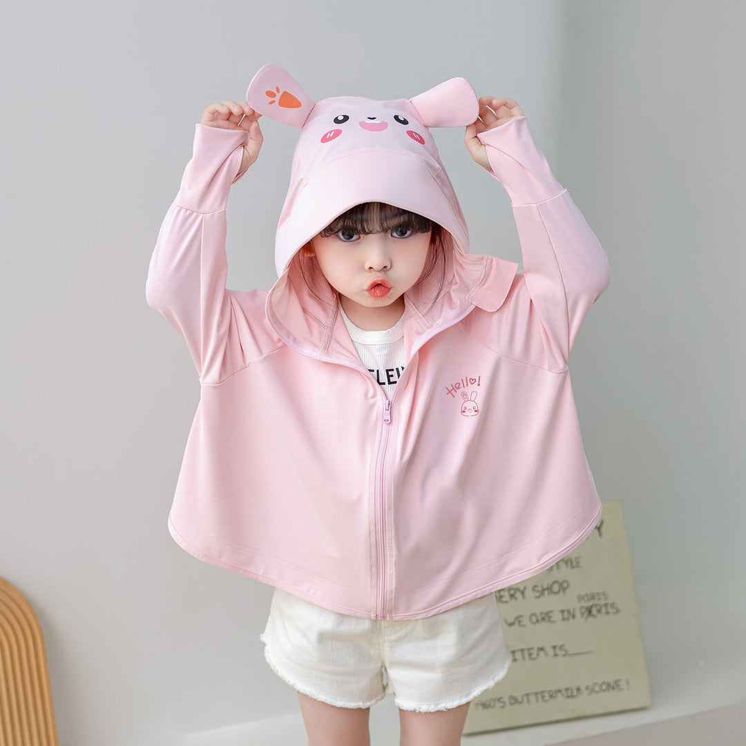 Girls multifunctional UV protection jacket with hood Mune Fashion