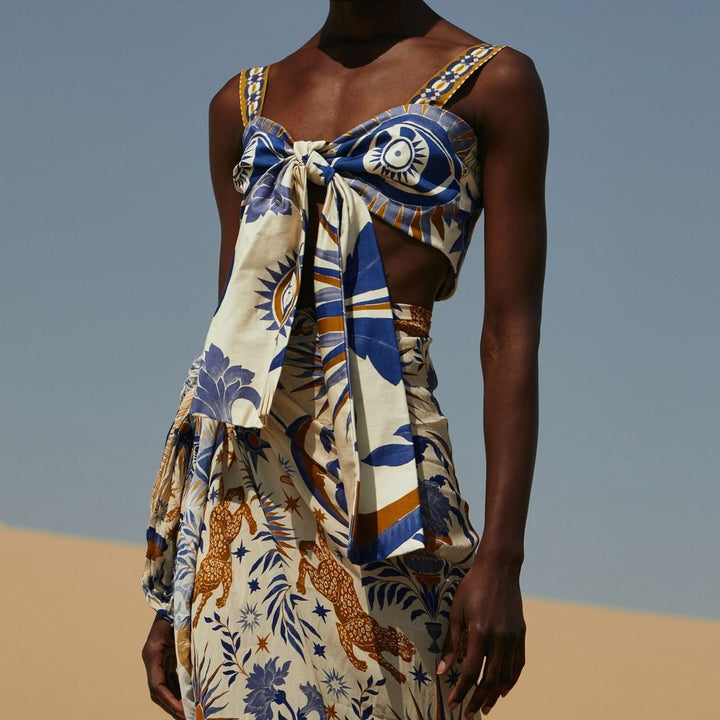 Women Crop Top and Maxi Skirt Set Mune Fashion