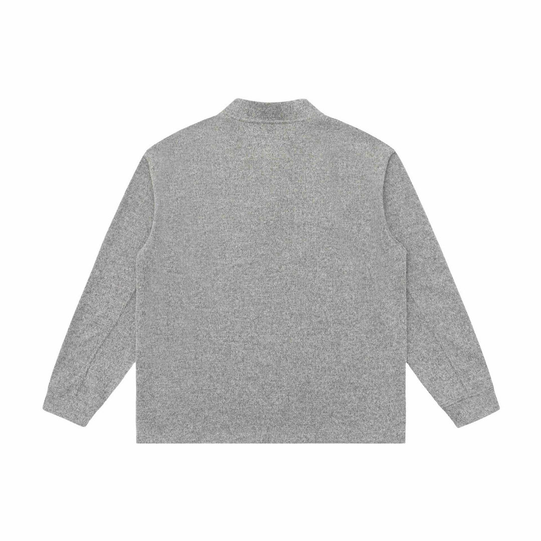 Unisex fine-knit Henley pullover with turtleneck and raglan sleeves Mune Fashion