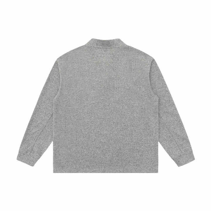 Unisex fine-knit Henley pullover with turtleneck and raglan sleeves Mune Fashion
