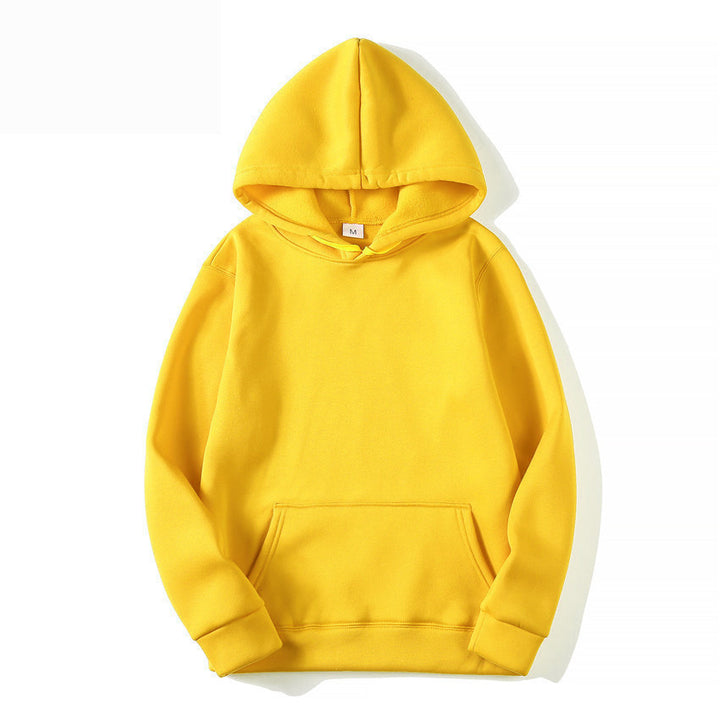 Unisex plain hoodie with kangaroo pocket, ribbed cuffs and relaxed fit Mune Fashion