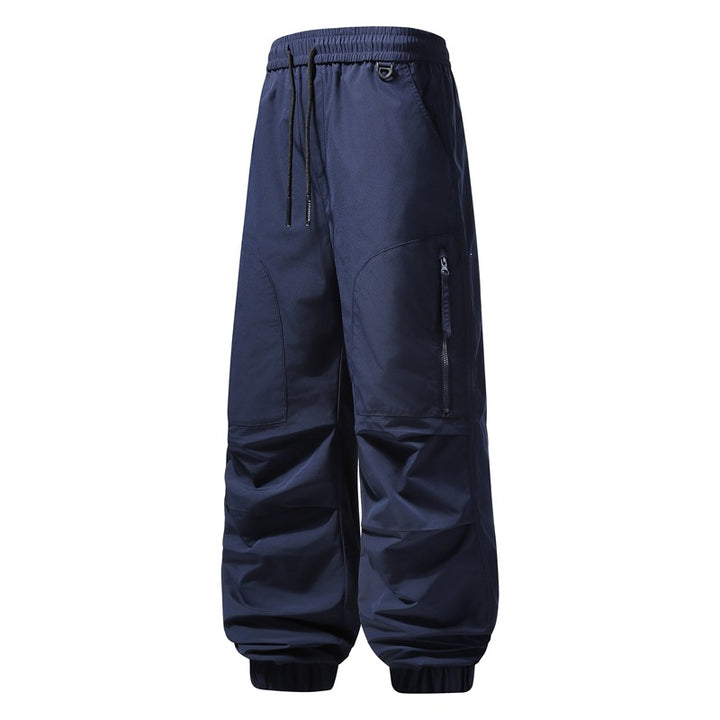 Men's loose-fitting technical cargo jogging pants with elastic waistband, drawstring & zip pockets Mune Fashion
