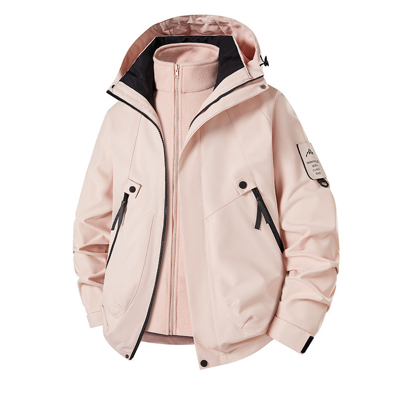 Men's 3-in-1 Softshell Parka with removable fleece inner jacket and technical hood Mune Fashion