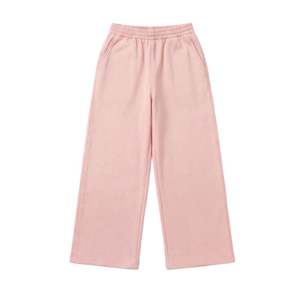 Women's Wide-Leg Relaxed Pants with High Comfort Waistband, Side Pockets and Soft Fleece Lining Mune Fashion