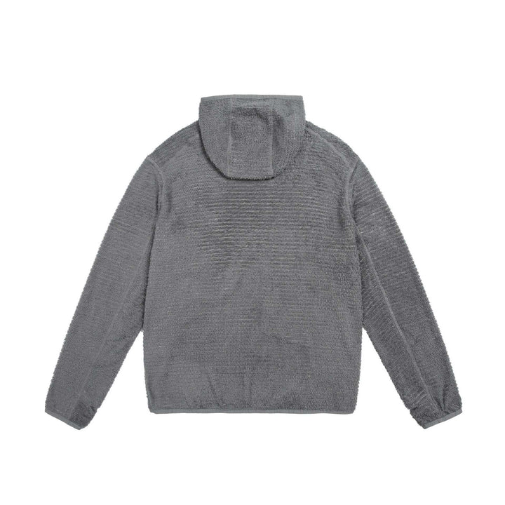 Unisex cozy hooded fleece pullover with chest zip pocket and elastic hem Mune Fashion