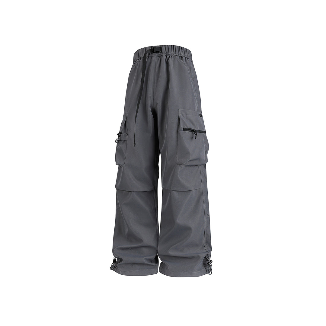 Herren Baggy‑Technische Cargo‑Hose mit integriertem Sicherheitsgurt und verstellbarem Saum Mune Fashion