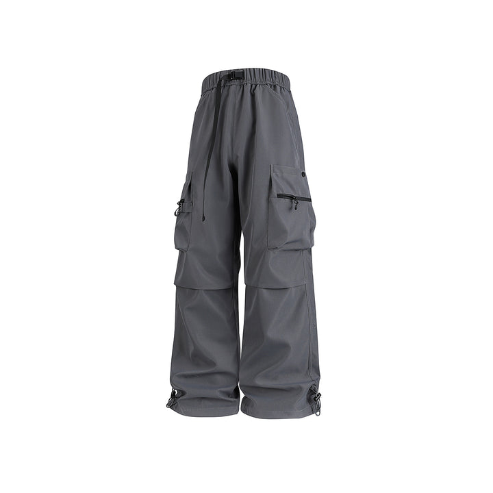 Herren Baggy‑Technische Cargo‑Hose mit integriertem Sicherheitsgurt und verstellbarem Saum Mune Fashion