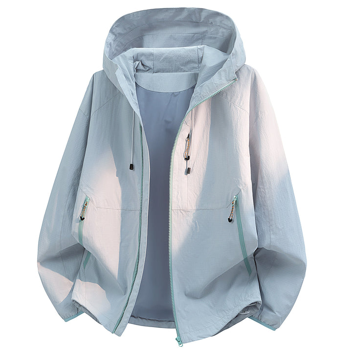 Women Water-Repellent Transition Jacket with Hood Mune Fashion
