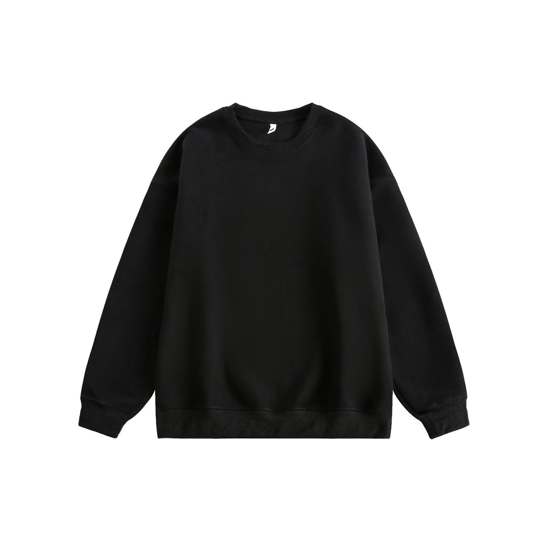 Unisex Oversize Cotton Sweatshirt with Round Neck and Wide Cuffs Mune Fashion