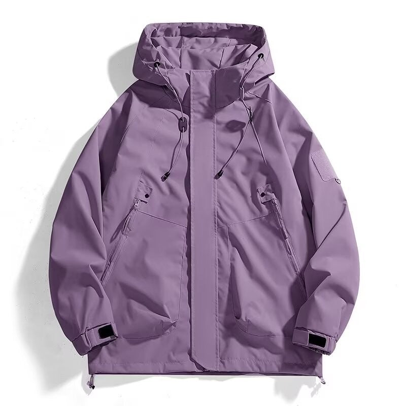 Men's Urban Utility Softshell Parka with Drawstring, Velcro Sleeves and Concealed Zippers Mune Fashion
