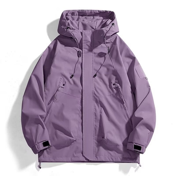 Men's Urban Utility Softshell Parka with Drawstring, Velcro Sleeves and Concealed Zippers Mune Fashion
