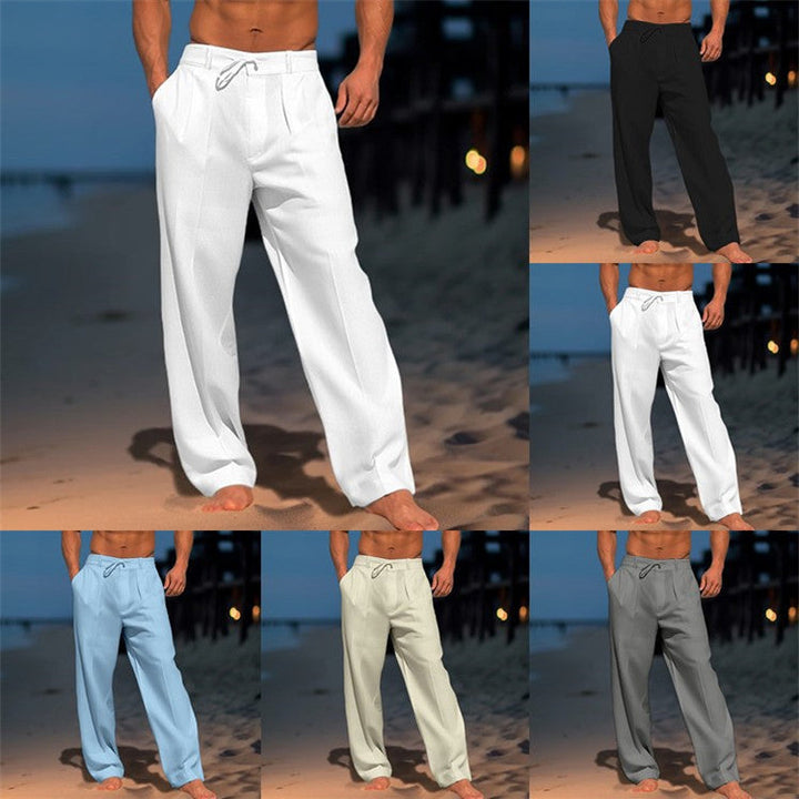 Men's elegant casual pants with a relaxed fit and adjustable waistband Mune Fashion