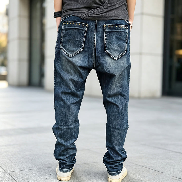 Men's Comfortable Cargo Jeans with Side Pockets Mune Fashion