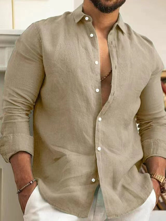 Men's Lightweight Linen Shirt Mune Fashion