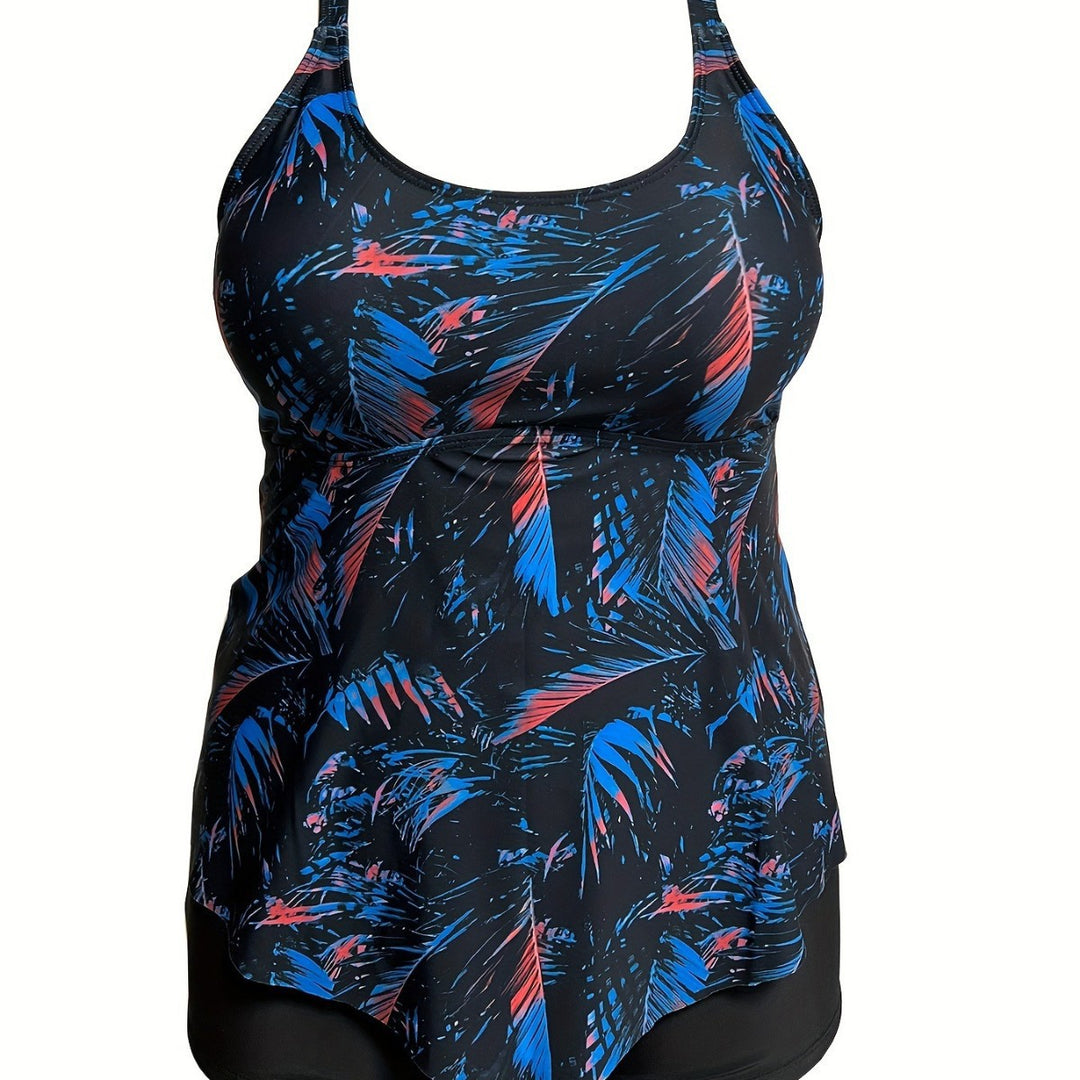 Women’s tankini top with flowing cut and high-quality floral design Mune Fashion
