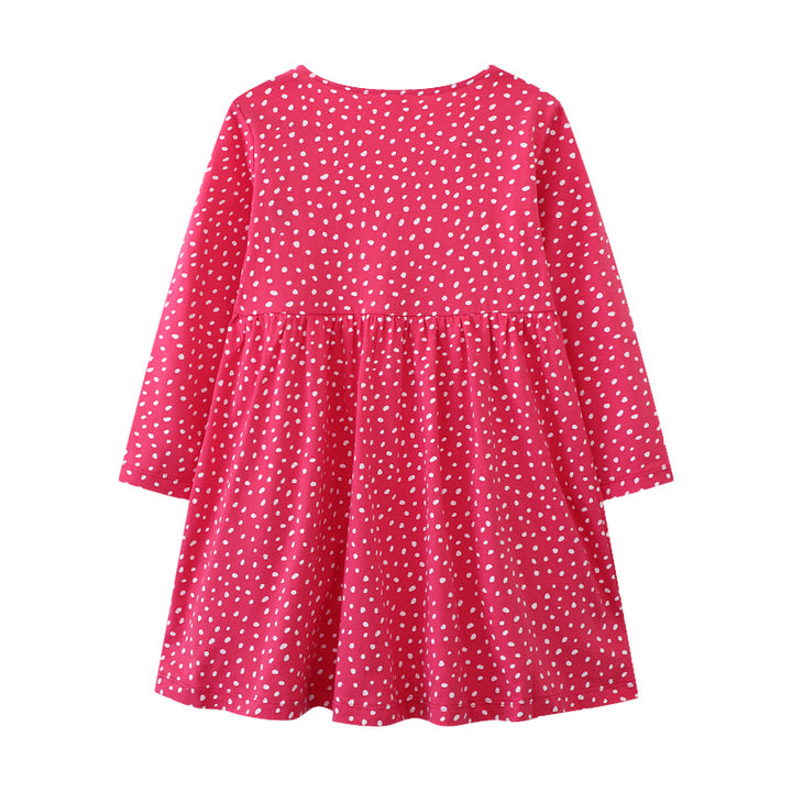 Girls long sleeve dress with playful unicorn motif Mune Fashion