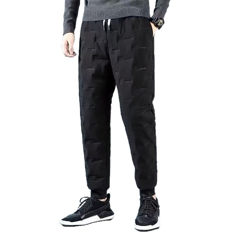 Men's sporty jogging pants with textured design Mune Fashion