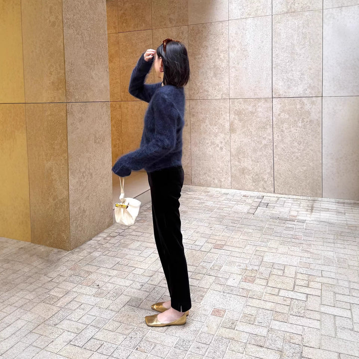 Women Elegant Sweater made of high-quality Mohair Mune Fashion