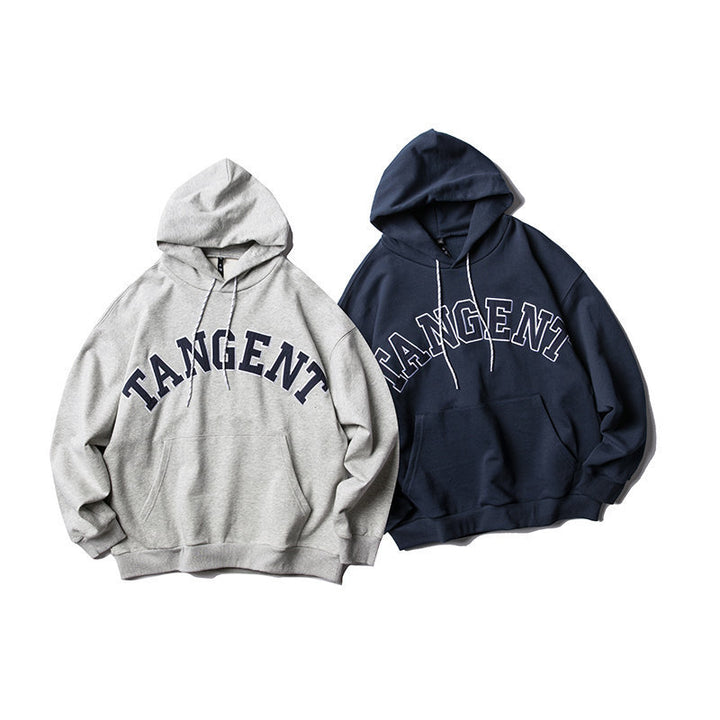 Unisex Oversized Hoodie in Collegiate Look with Kangaroo Pocket and Contrast Drawstring Mune Fashion
