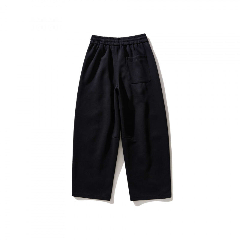 Unisex Wide Relaxed Jogging Pants made of French Terry with high elastic waistband and drawstring Mune Fashion