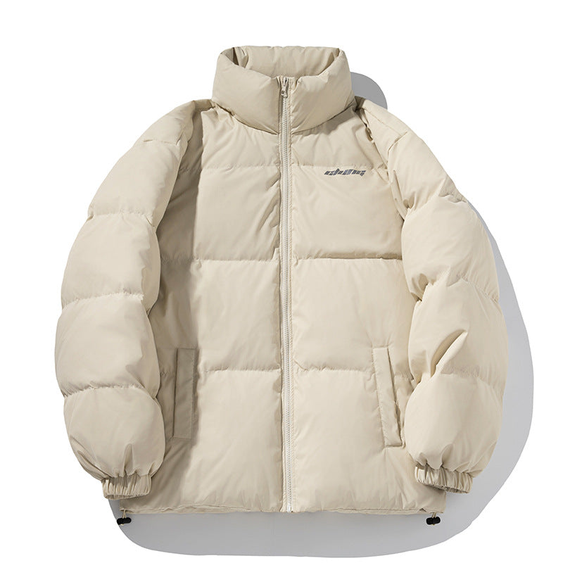 Unisex Classic cut quilted down look jacket with high stand-up collar and drawstring hem Mune Fashion