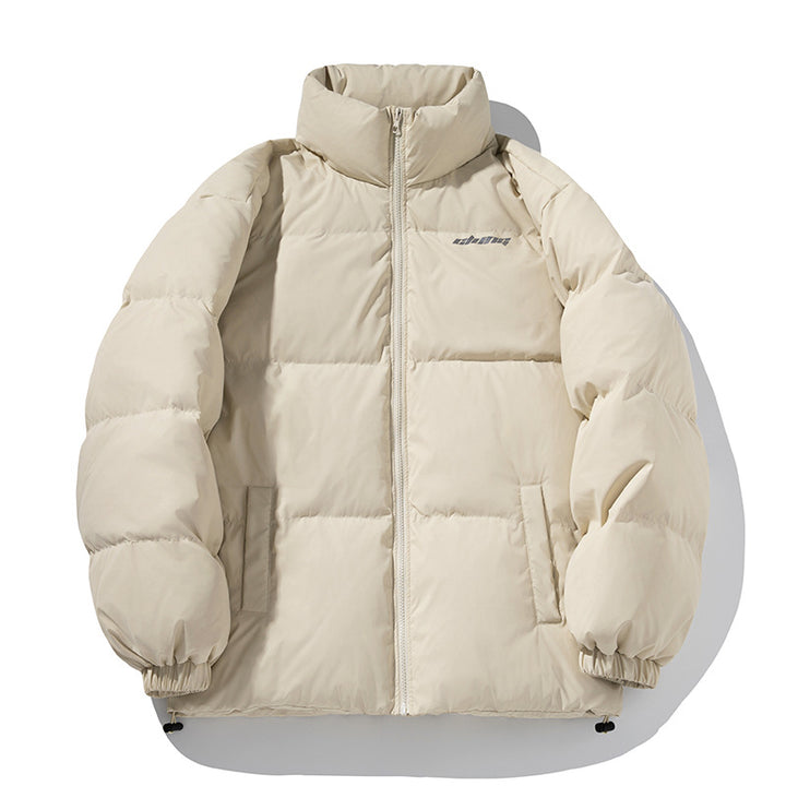 Unisex Classic cut quilted down look jacket with high stand-up collar and drawstring hem Mune Fashion