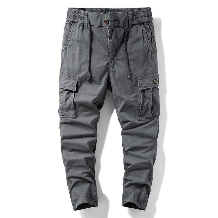 Men's Urban Ripstop Cargo Jogger with Elastic Comfort Waistband and Multiple Flap Pockets Mune Fashion