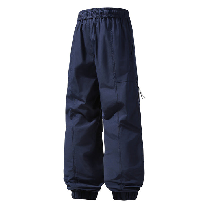 Men's loose-fitting technical cargo jogging pants with elastic waistband, drawstring & zip pockets Mune Fashion