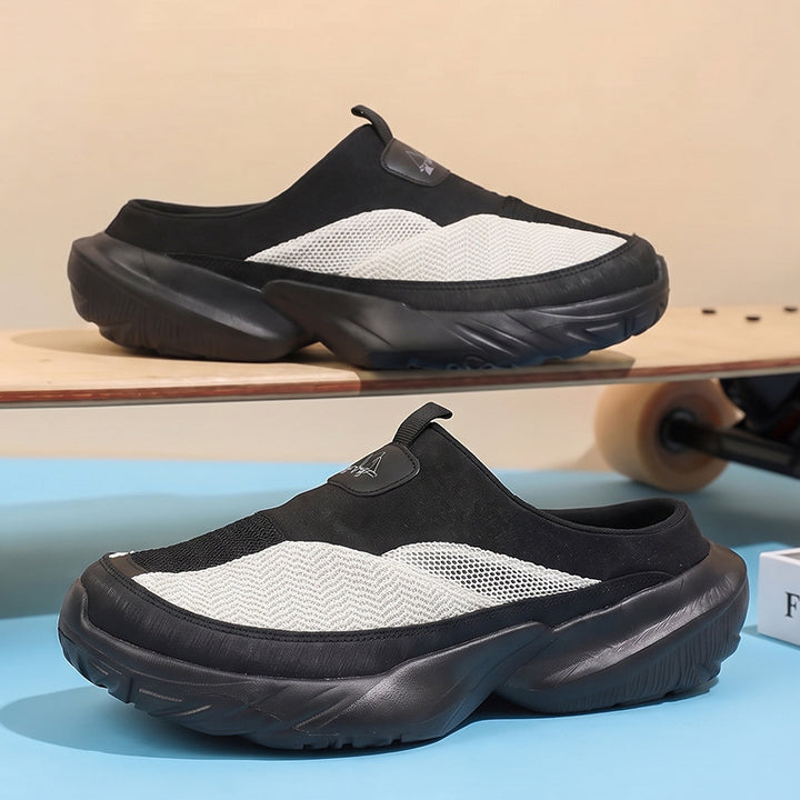 Unisex Slip-On Clog-Sneaker with thick profiled sole and breathable mesh upper Mune Fashion