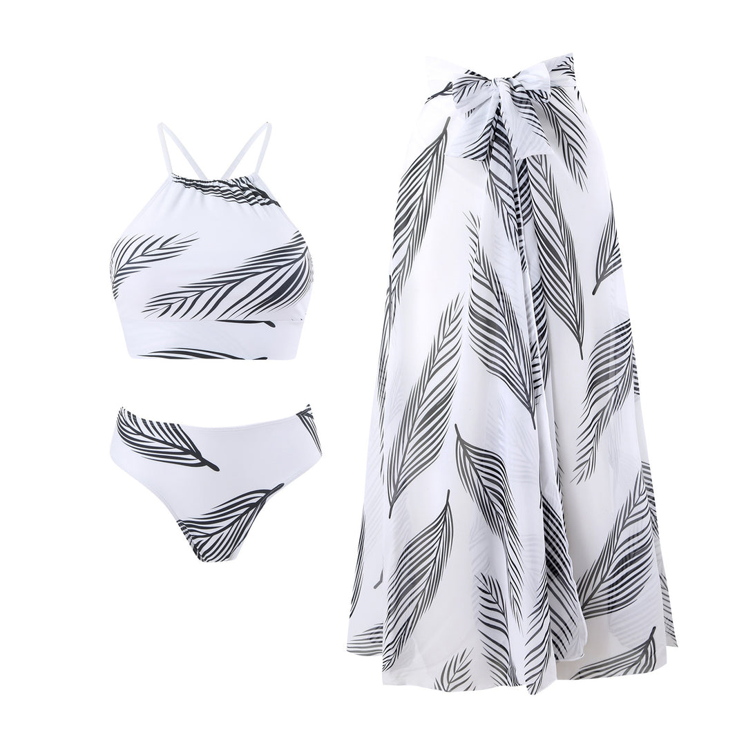 Women’s Bikini Set with Transparent Beach Robe Mune Fashion