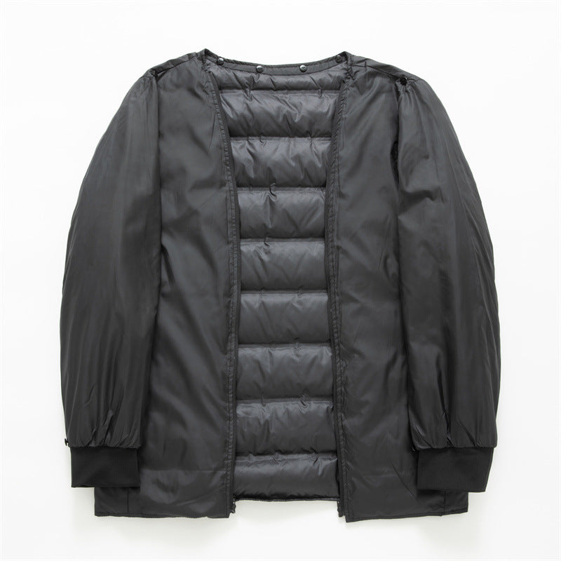 Men's waterproof two-layer coat with quilted inner jacket and hood Mune Fashion