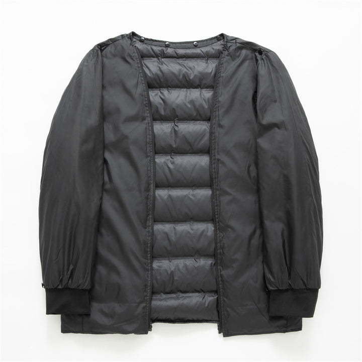 Men's waterproof two-layer coat with quilted inner jacket and hood Mune Fashion