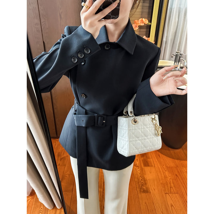 Women's Stylish Blazer with Belt Mune Fashion