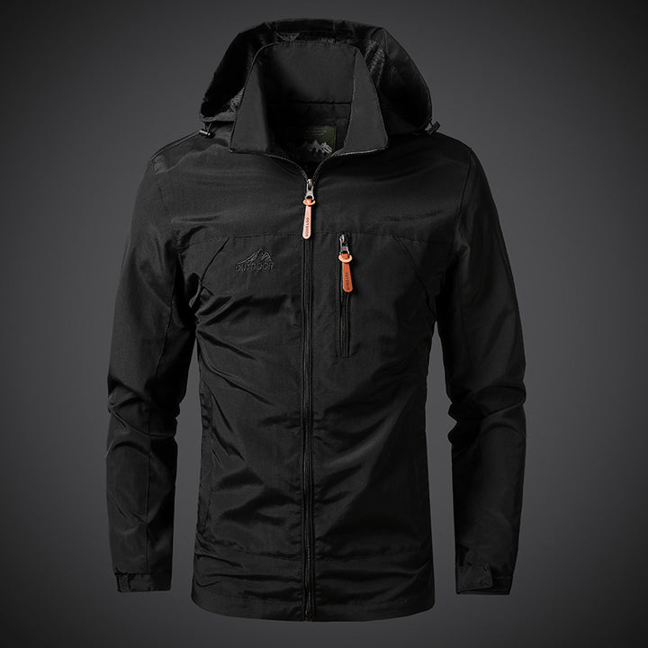 Men's Lightweight Outdoor Jacket with Adjustable Hood Mune Fashion