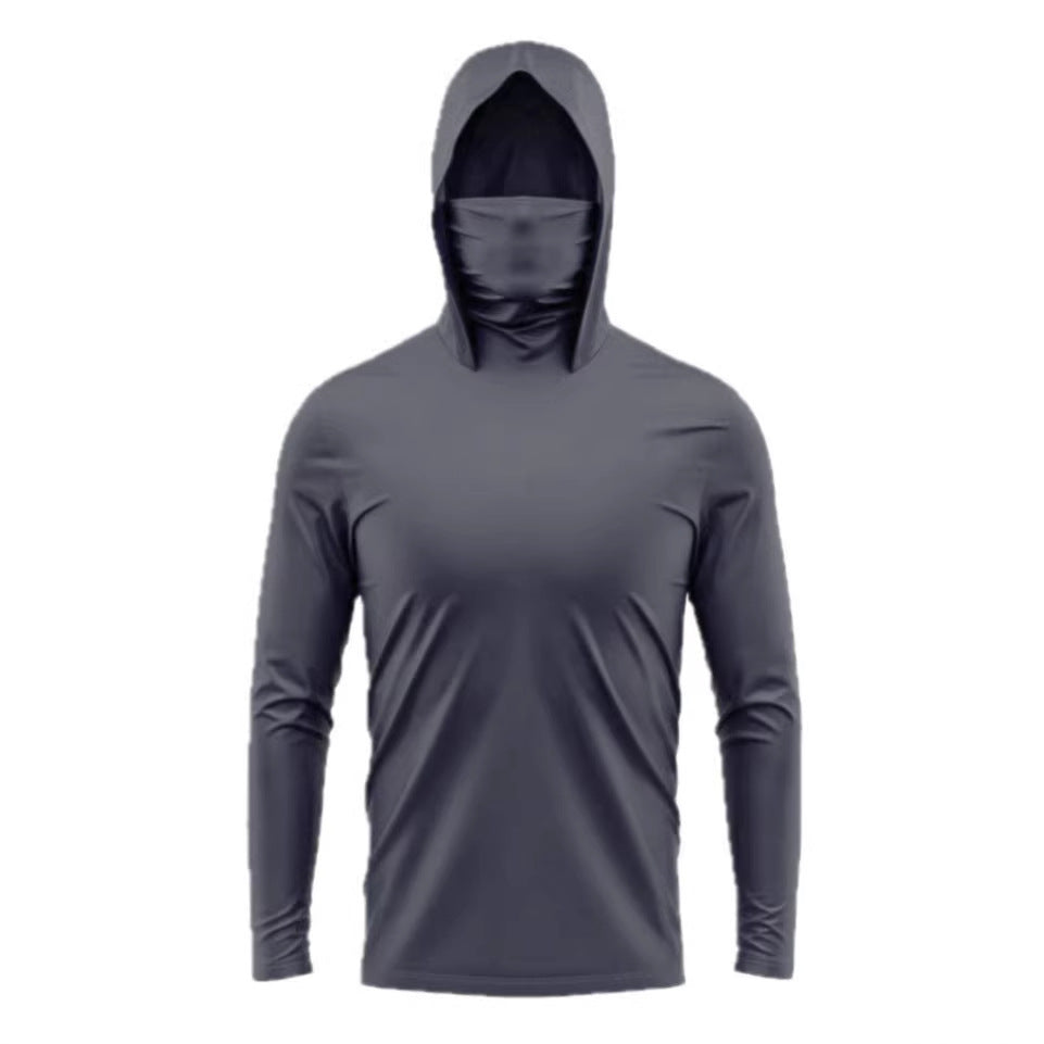 Men's functional shirt with hood