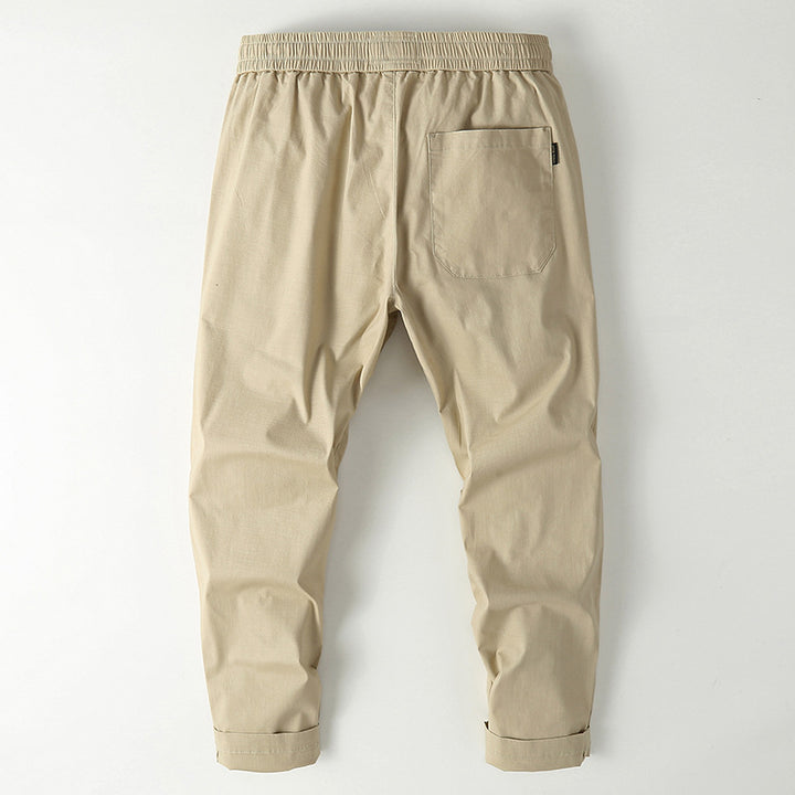 Men's Elastic Chino Jogger with Tailored Tapered Cut and Patch Back Pocket Mune Fashion